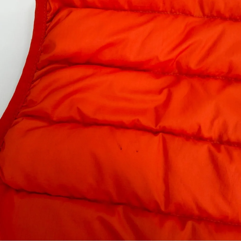 Patagonia Worn Wear Vest Mens XL Orange Down Sweater Full Zip 84622 STAINS - Picture 12 of 16